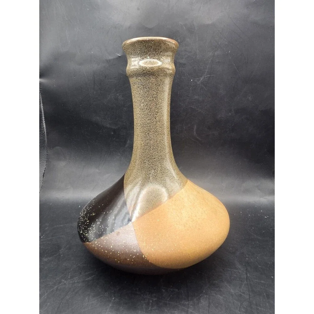 Robert Maxwell Pottery Craft USA MCM Midcentury Modern Decanter Vase No Cork